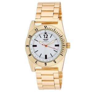 #4 NIB Gianello Seafarer's Embrace 40 Link Bracelet Watch Gold Tone